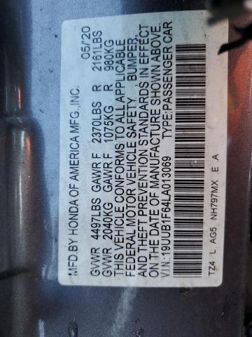 19UUB1F64LA013069 Acura Tlx Technology