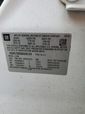 2GKFLTEK9G6295134 GMC Terrain Sle