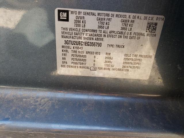 3GTU2UEC1EG356790 GMC Sierra K1500 Sle