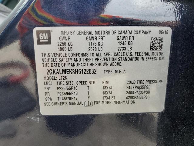 2GKALMEK3H6122632 GMC Terrain Sle