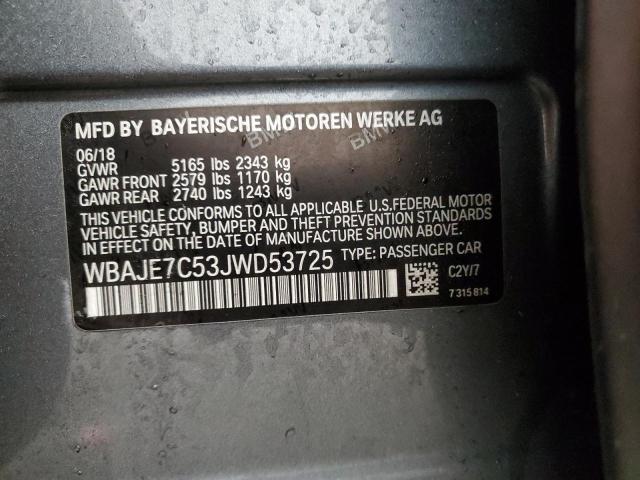 WBAJE7C53JWD53725 BMW 540 XI