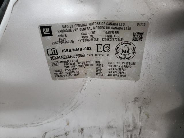 2GKALREK4F6339858 GMC Terrain Sle