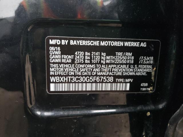 WBXHT3C30G5F67538 BMW X1 Xdrive28i