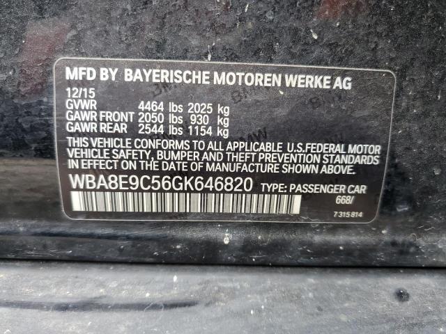 WBA8E9C56GK646820 BMW 328 I Sulev