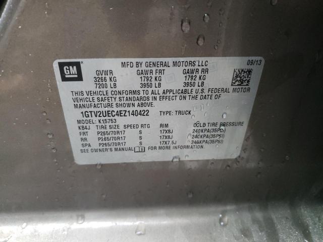 1GTV2UEC4EZ140422 GMC Sierra K1500 Sle