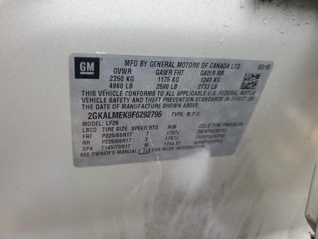 2GKALMEK9F6292796 GMC Terrain Sle