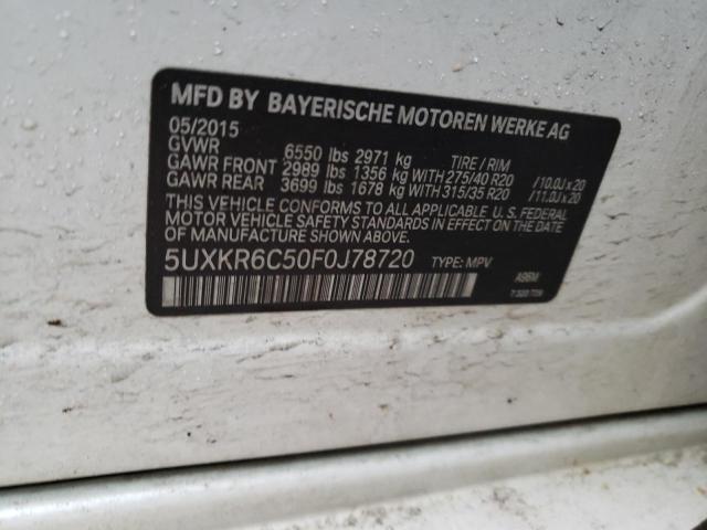 5UXKR6C50F0J78720 BMW X5 Xdrive50i