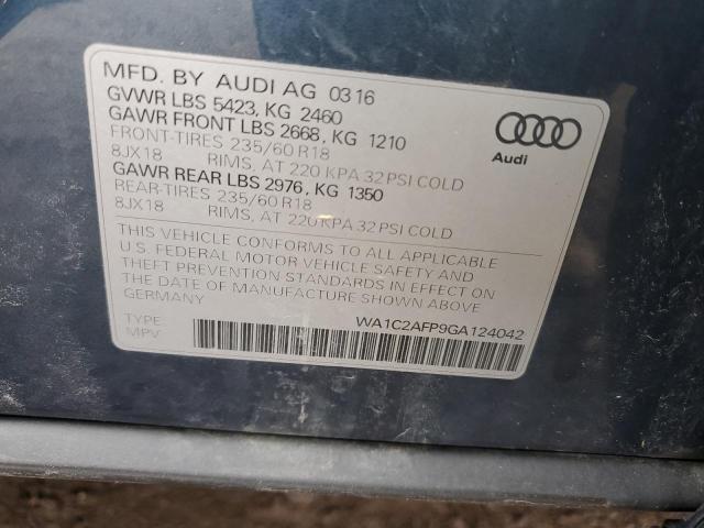 WA1C2AFP9GA124042 Audi Q5 PREMIUM