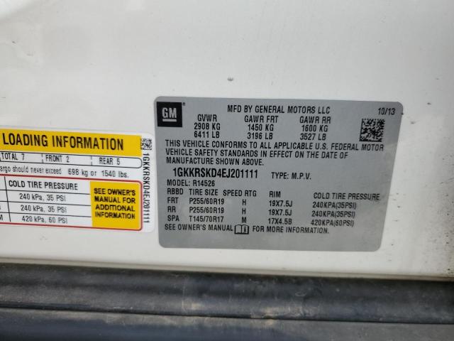 1GKKRSKD4EJ201111 GMC Acadia Slt-2