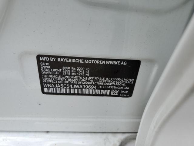 WBAJA5C54JWA39694 BMW 530 I