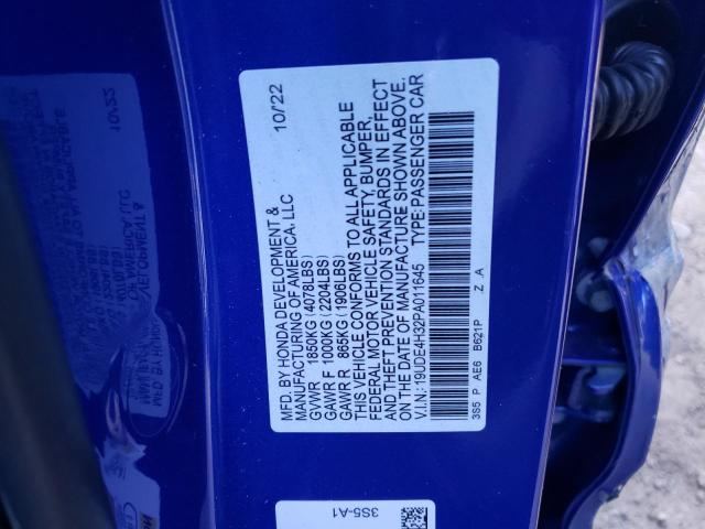 19UDE4H32PA011645 Acura Integra A-spec
