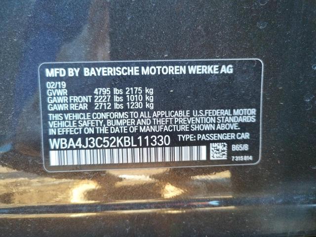 WBA4J3C52KBL11330 BMW 430xi Gran Coupe