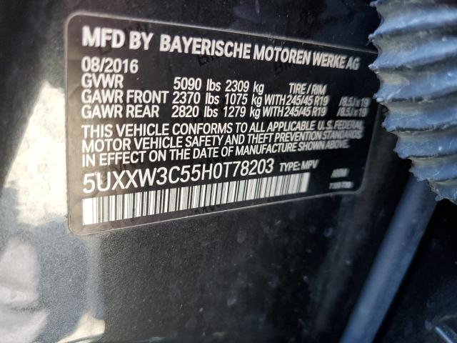 5UXXW3C55H0T78203 BMW X4 Xdrive28i