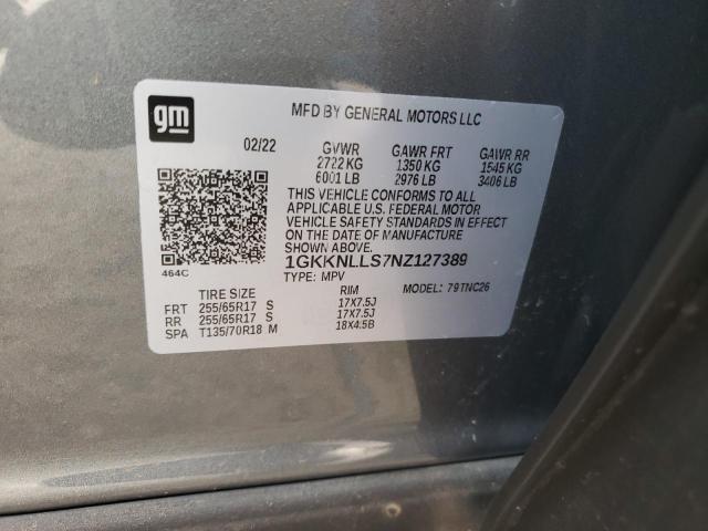 1GKKNLLS7NZ127389 GMC Acadia At4