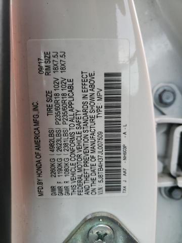 5J8TB4H37JL007509 Acura RDX