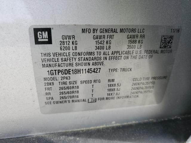 1GTP6DE18H1145427 GMC CANYON SLT