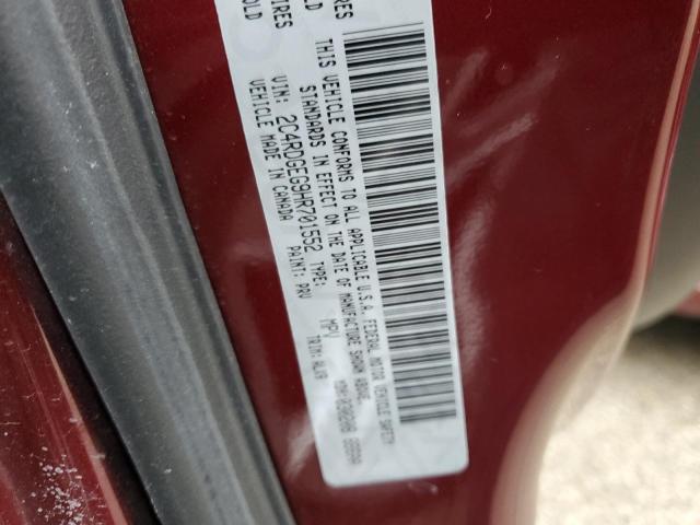 2C4RDGEG9HR701552 Dodge Grand Caravan Gt