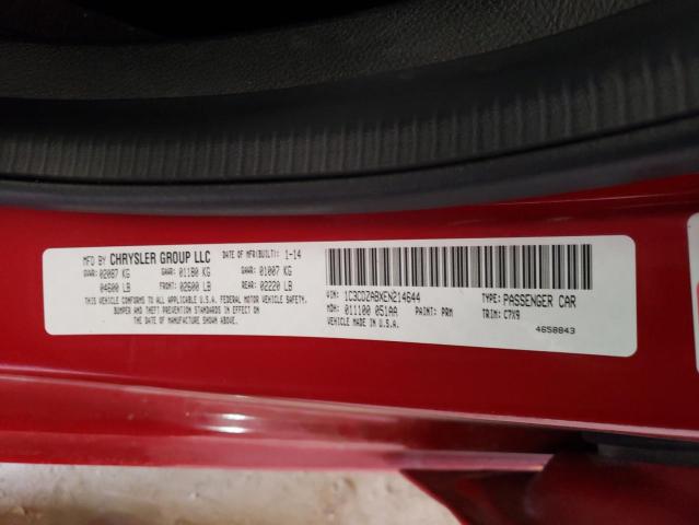 1C3CDZABXEN214644 Dodge AVENGER SE