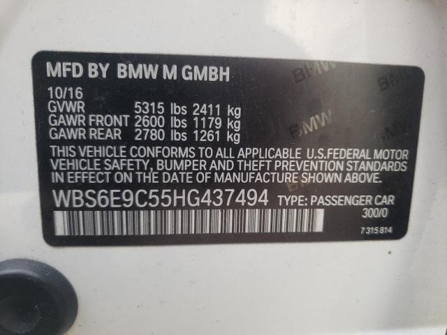 WBS6E9C55HG437494 BMW M6 Gran Coupe