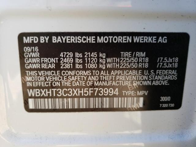 WBXHT3C3XH5F73994 BMW X1 Xdrive28i
