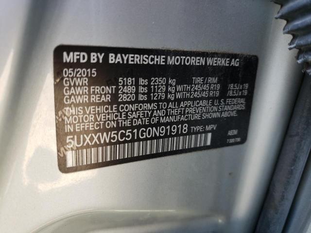 5UXXW5C51G0N91918 BMW X4 Xdrive35i