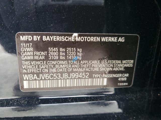 WBAJV6C53JBJ99452 BMW 640 Xigt