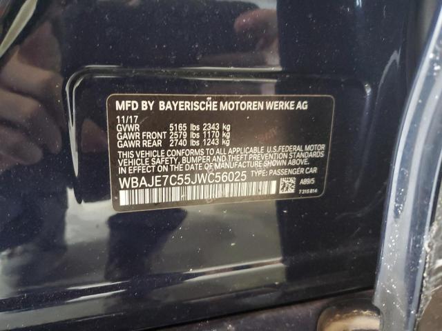 WBAJE7C55JWC56025 BMW 540 XI
