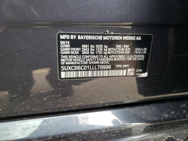 5UXCR6C01LLL79996 BMW X5 Xdrive40i