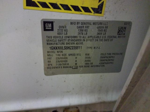 1GKKNXLS8HZ239811 GMC Acadia Denali