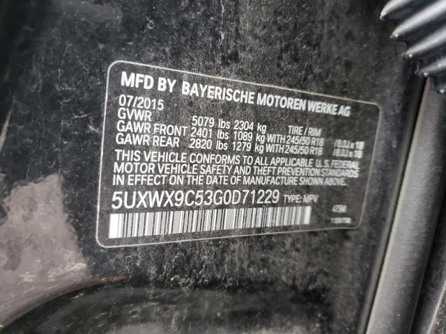 5UXWX9C53G0D71229 BMW X3 Xdrive28i