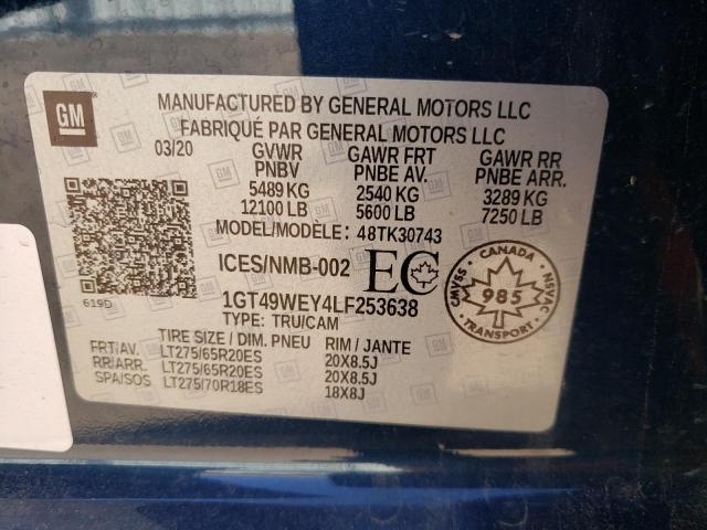 1GT49WEY4LF253638 GMC Sierra K3500 Denali