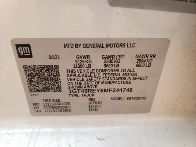 1GT49REY6MF244748 GMC Sierra K2500 Denali