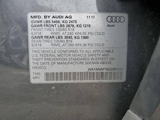 WA1ANAFY6J2091221 Audi Q5 PREMIUM
