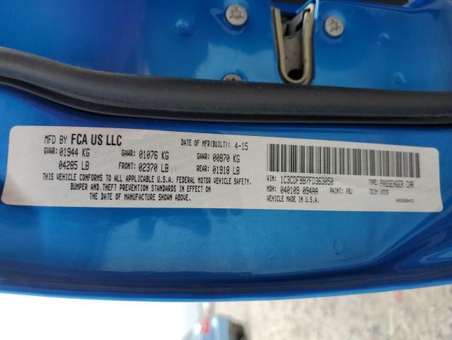1C3CDFBB7FD363050 Dodge DART SXT