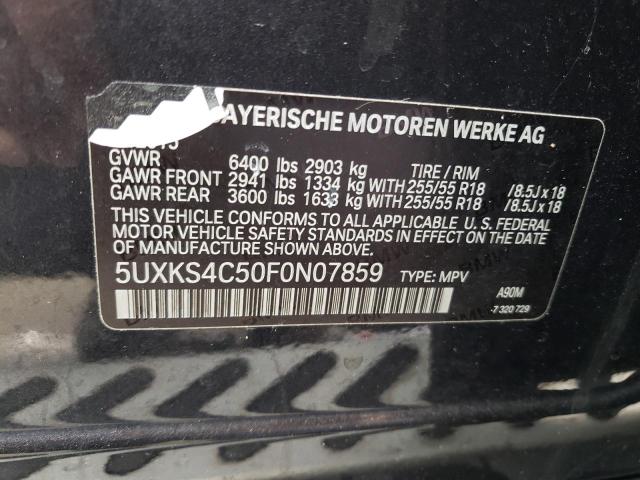 5UXKS4C50F0N07859 BMW X5 Xdrive35d