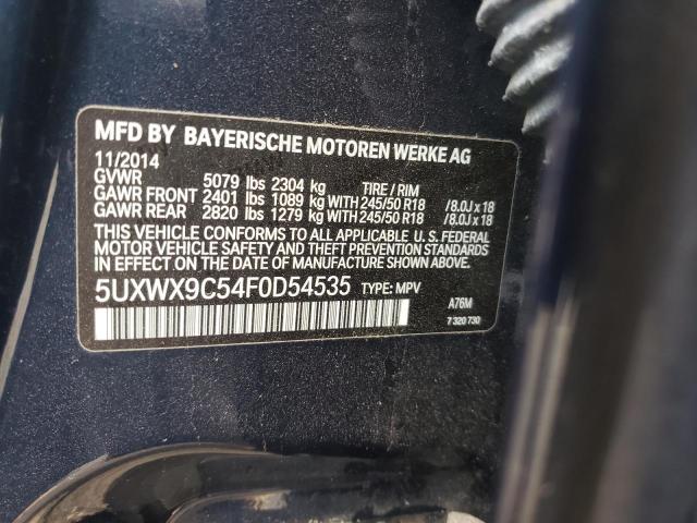 5UXWX9C54F0D54535 BMW X3 Xdrive28i