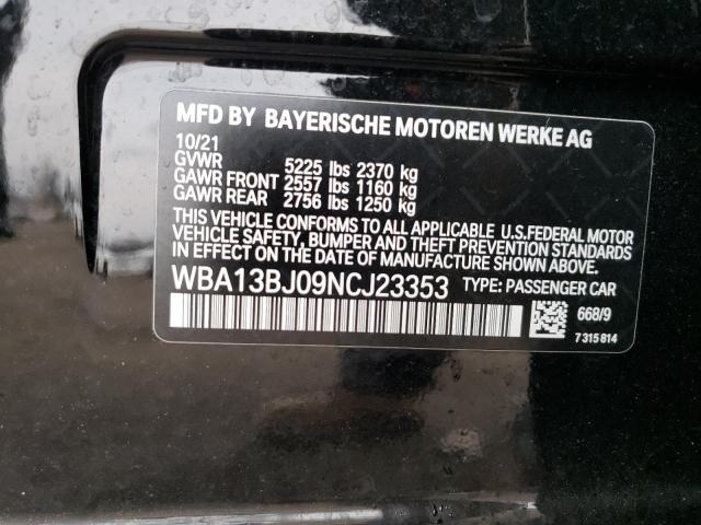 WBA13BJ09NCJ23353 BMW 530 XI