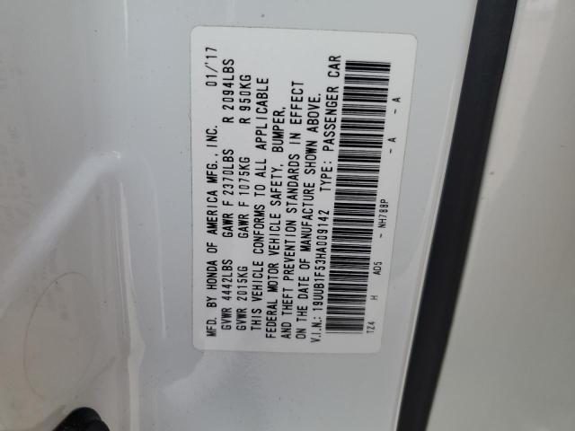 19UUB1F53HA009142 Acura TLX TECH