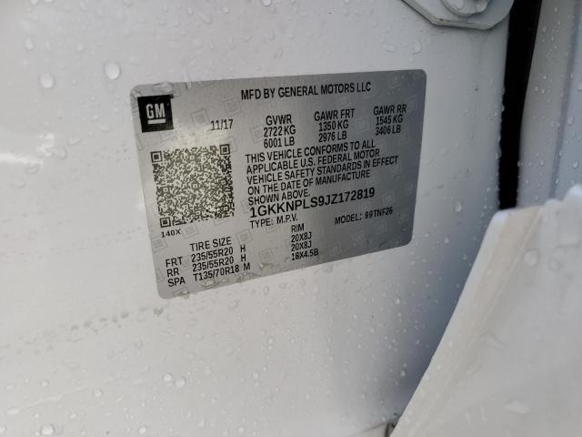1GKKNPLS9JZ172819 GMC Acadia Denali