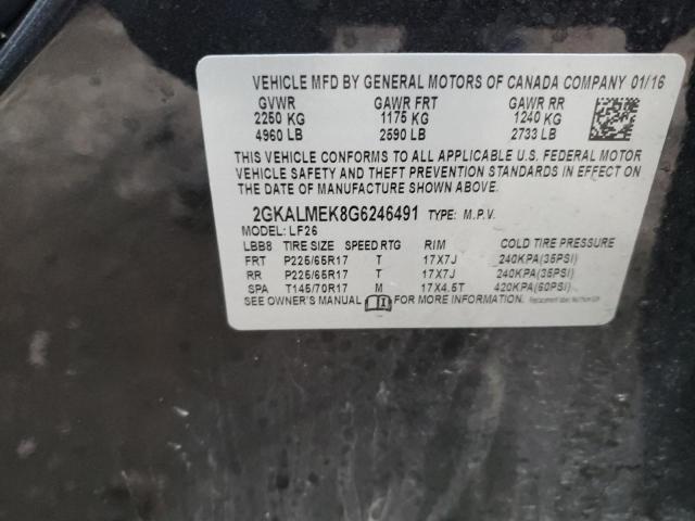 2GKALMEK8G6246491 GMC Terrain Sle