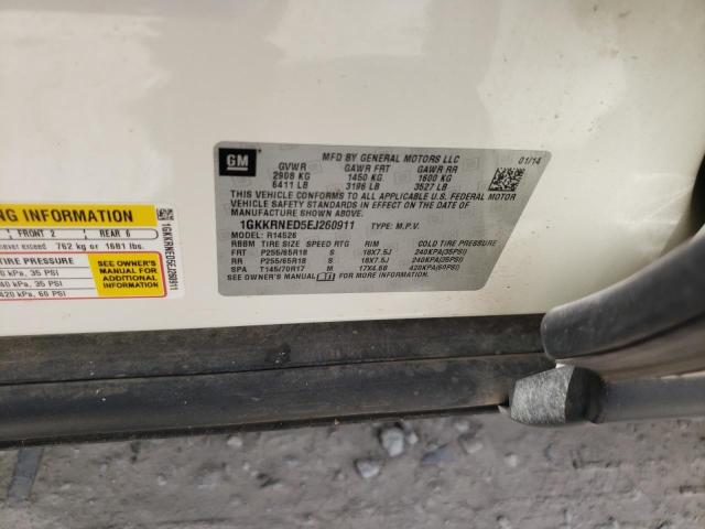 1GKKRNED5EJ260911 GMC ACADIA SLE