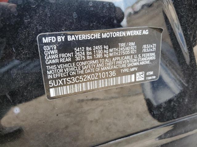 5UXTS3C52K0Z10136 BMW X3 Xdrivem40i