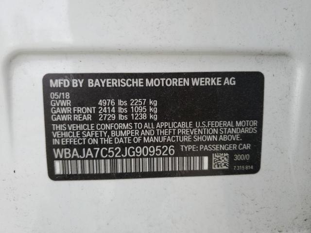 WBAJA7C52JG909526 BMW 530 XI