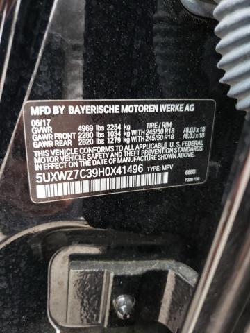 5UXWZ7C39H0X41496 BMW X3 Sdrive28i