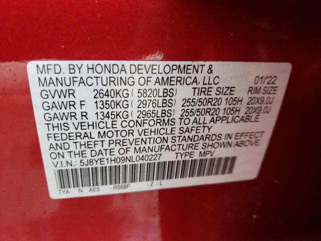 5J8YE1H09NL040227 Acura MDX A-SPEC