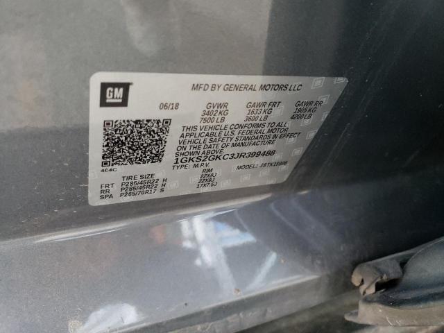 1GKS2GKC3JR399488 GMC Yukon Xl K1500 Slt