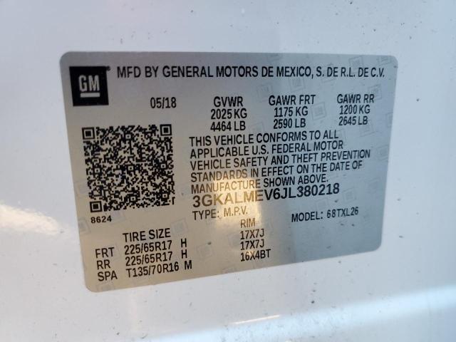 3GKALMEV6JL380218 GMC Terrain Sle