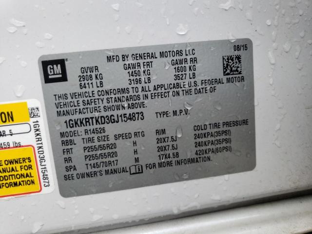 1GKKRTKD3GJ154873 GMC Acadia Denali