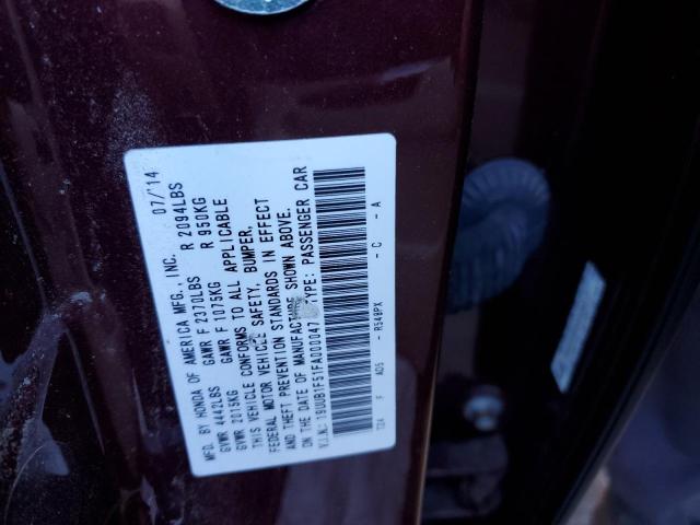 19UUB1F51FA000047 Acura TLX TECH