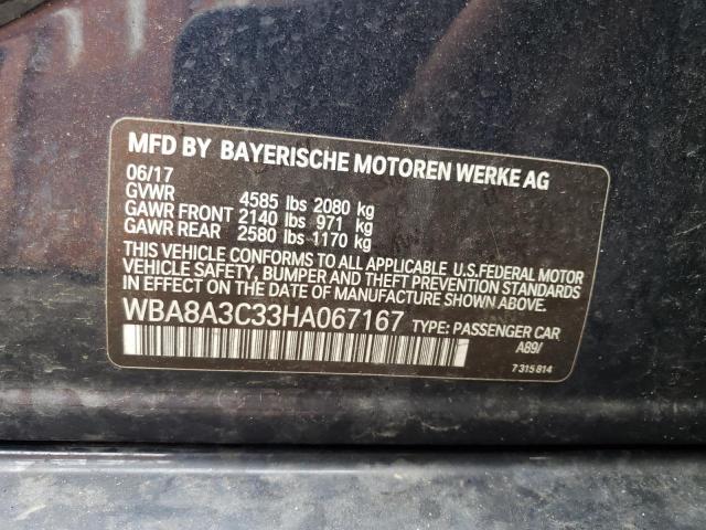 WBA8A3C33HA067167 BMW 320 XI